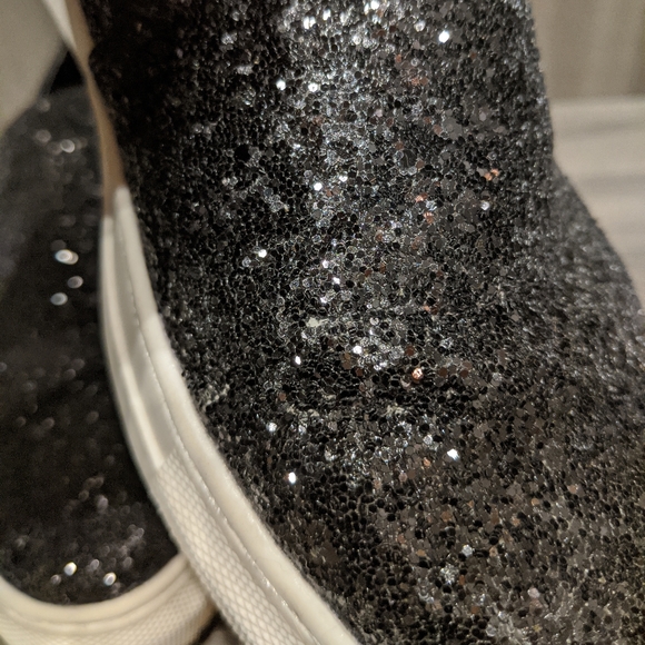 Shoedazzle Payge Glitter Sneakers, Size 9.5 - Picture 2 of 4